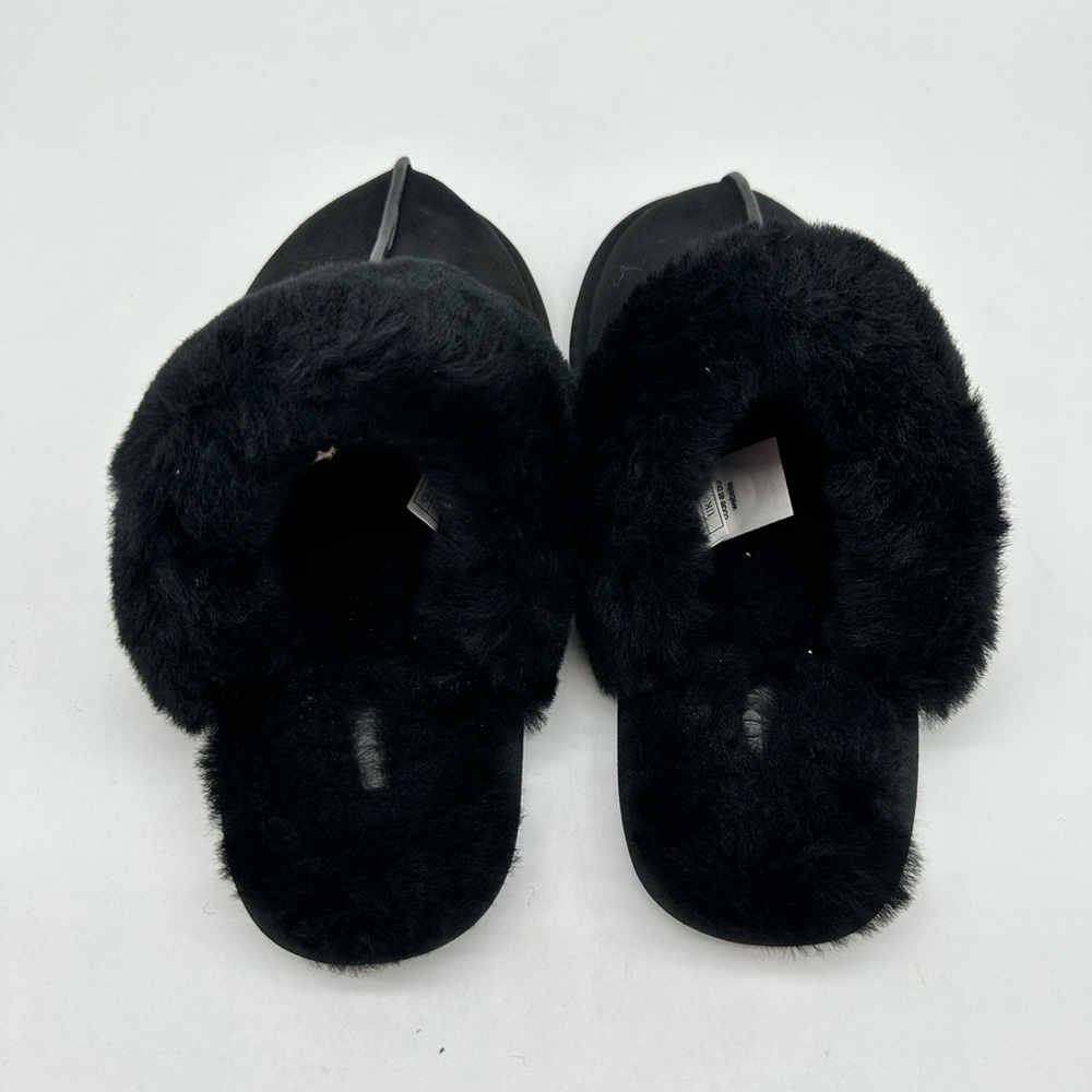 Australia Luxe Collective Black Suede & Shearling Slippers - NWT - XS size 5 - Picture 10 of 12